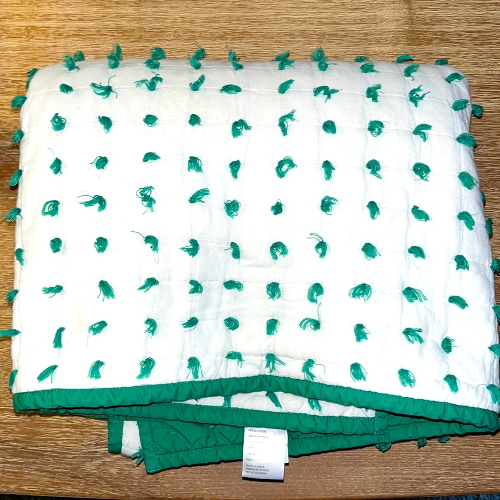 Anthropologie standard size crib quilt bedspread